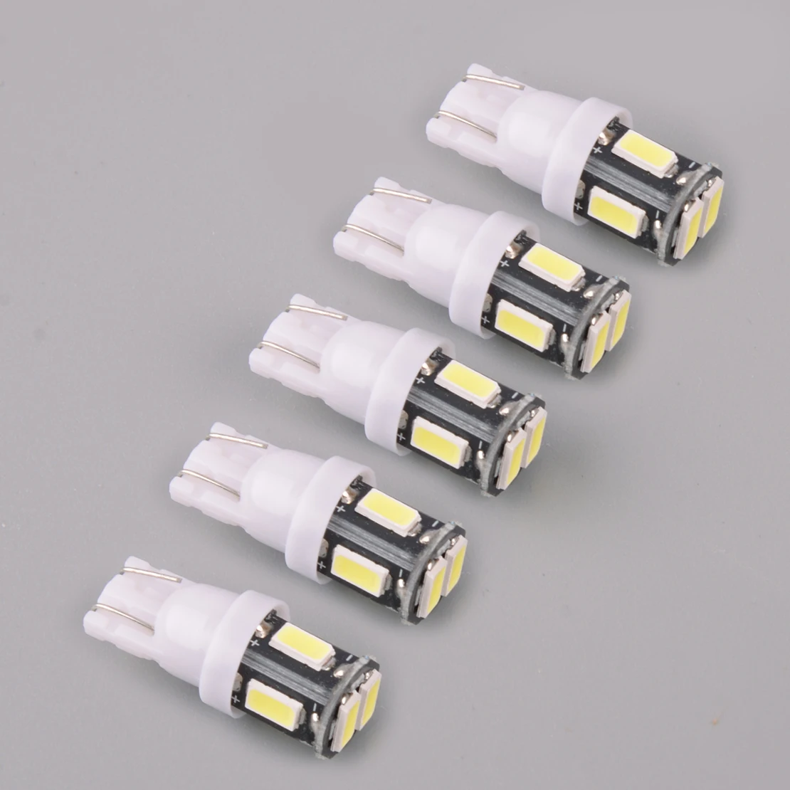 

10 шт., 24 В T10-5630 6SMD, универсальный караван, кемпер, прицеп, автофургон, салон автомобиля, купольная карта, клин, светодиодный светильник