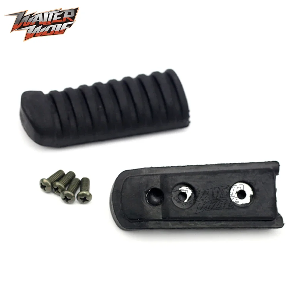 Front Footrest Rubber Cover For KAWASAKI Z750 Z1000 Z1000SX KLE 650 1000 VERSYS ZZR 600 1200 Motorcycle Accessories Foot Pegs