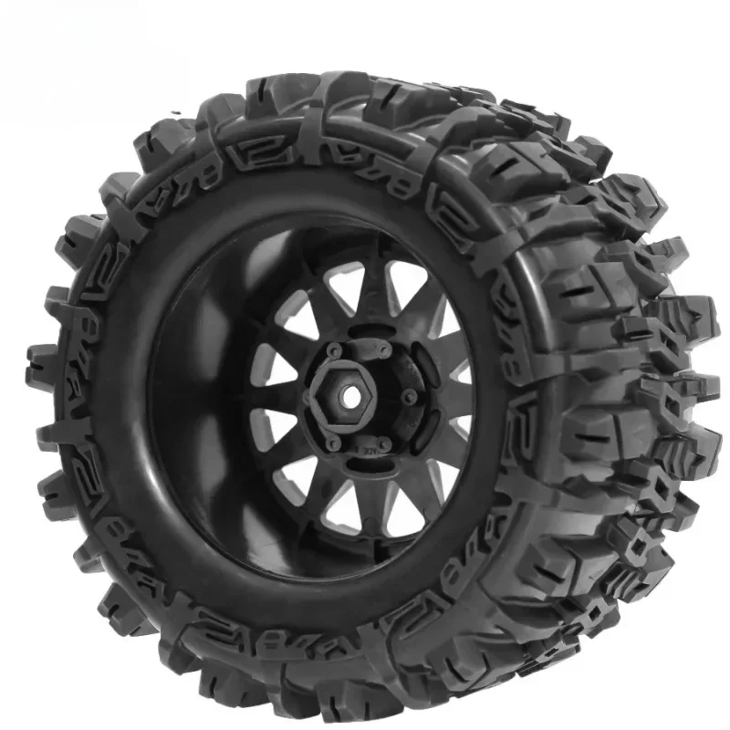 4 Uds 1/8 ruedas neumáticos 170mm Weel 17mm cubo hexagonal esponja de goma para 1/8 RC coche Monster Truck Buggy