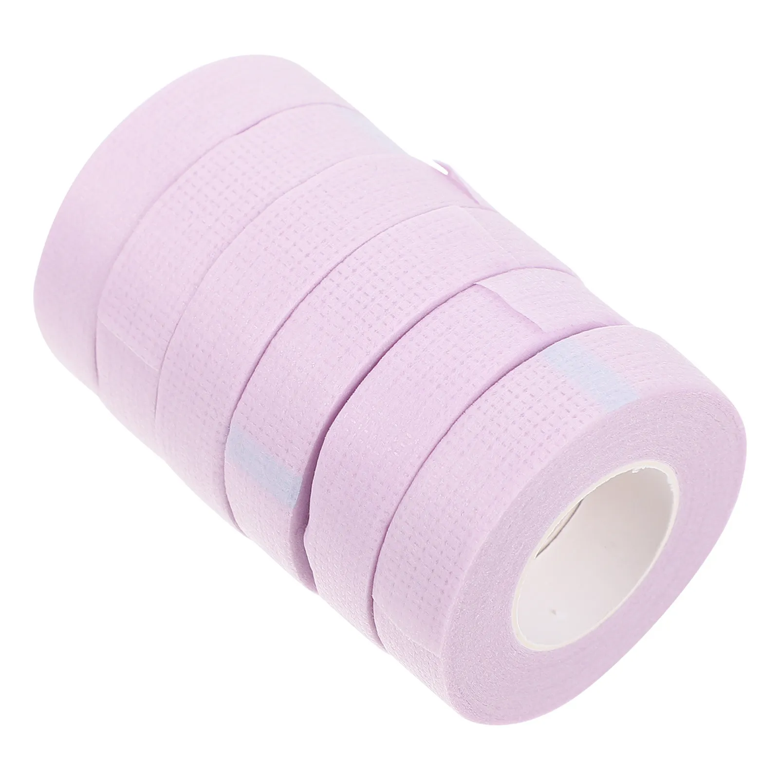 6 Rolls Disposable Eyelash Extension Tapes Non-Woven Bands Violet Breathable One Size Fits All Facial Eye Beauty Care Salon Tape