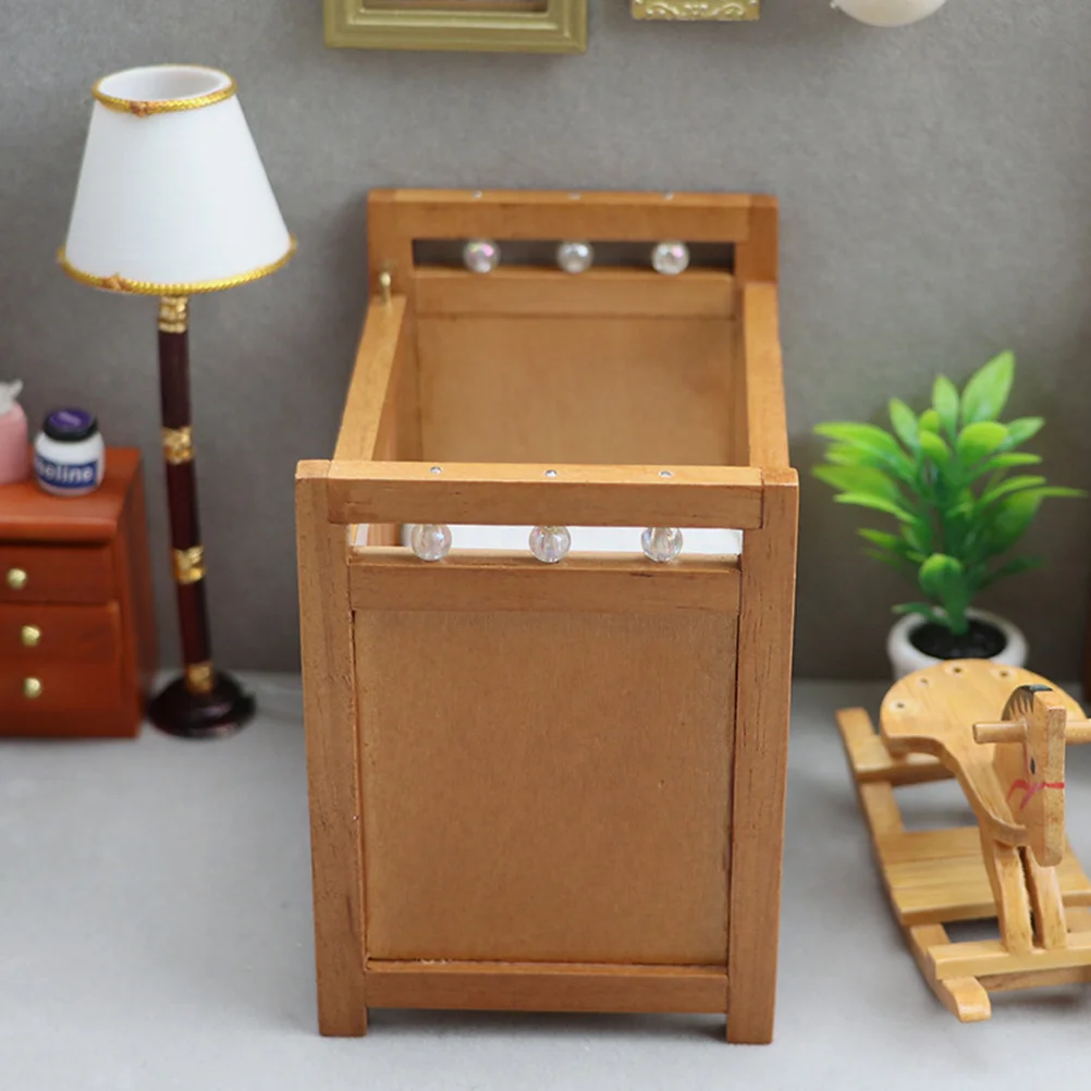 

Mini Bed with Material No Peculiar Smell Exquisite Workmanship Miniature Furniture for Kids Mini Bed Toy