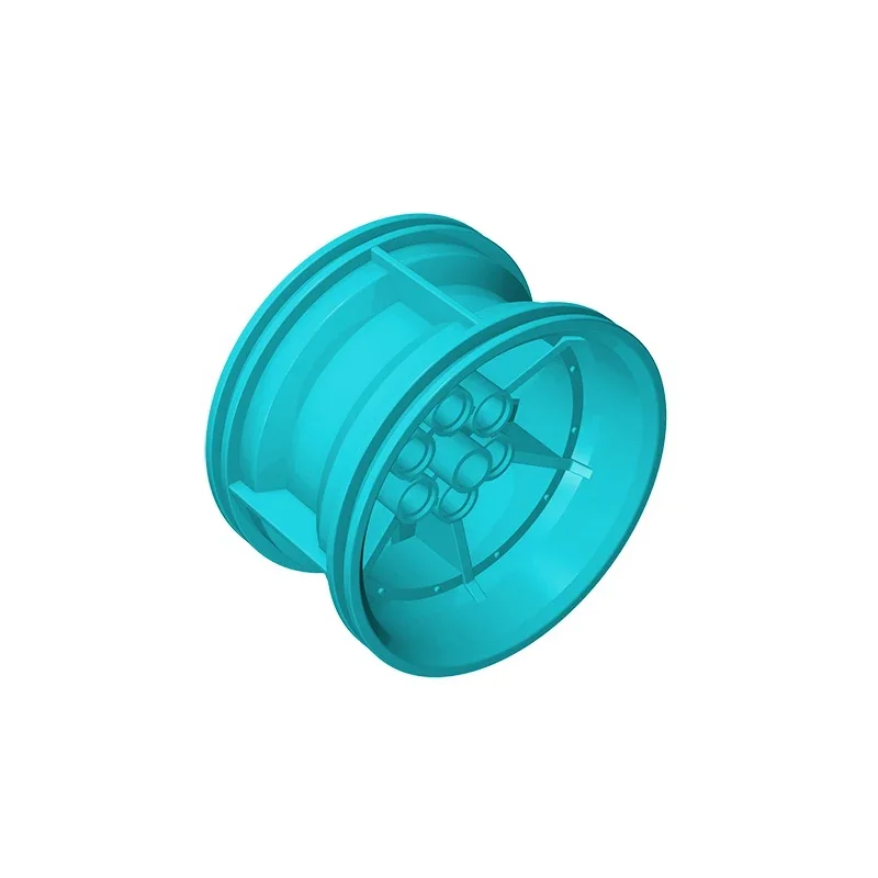 Gobricks GDS-1227 Wheel 56mm D. x 34mm Technical Racing Medium, 6 Pin Holes compatible lego 15038 pieces of children\'s DIY