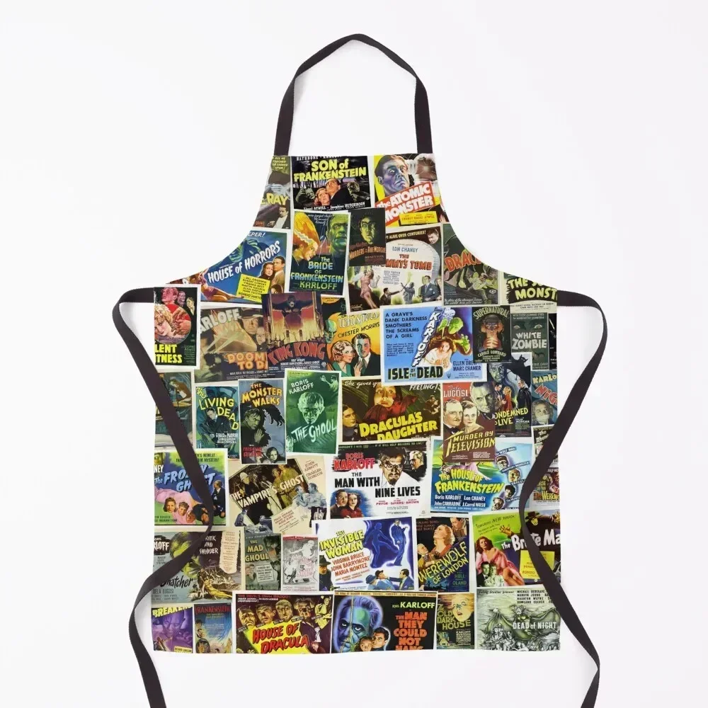 

Vintage Horror Apron kitchen woman Customizable Kitchen And Home Items Home and kitchen products Apron