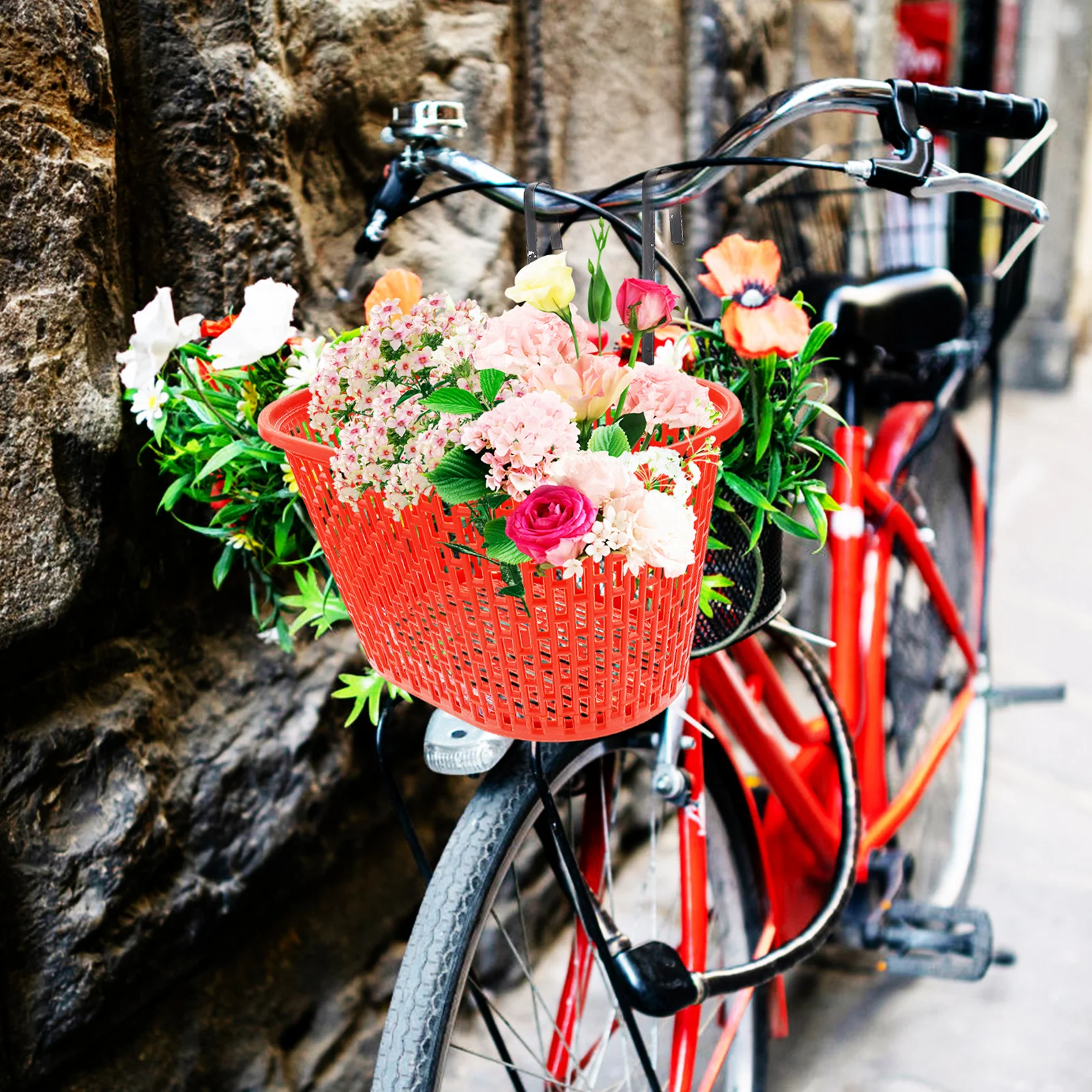 

1Set Quick Release Bike Basket Professional Front Multi-Function Cycling Accessory Convenient Kids Plastic Riding Storage