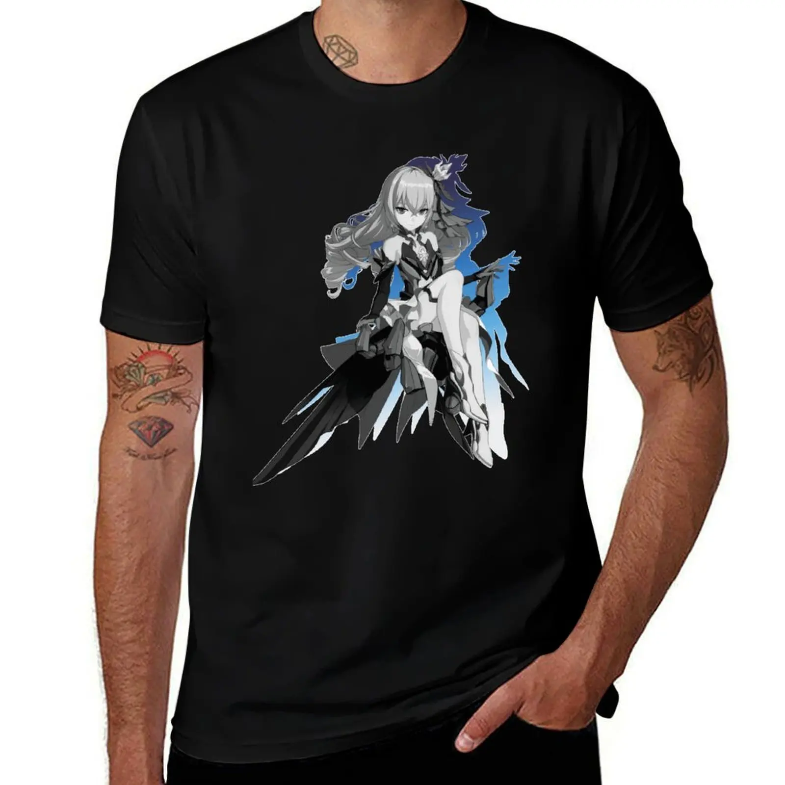 honkai impact 3rd - herrscher of reason T-Shirt Trendy Pattern T-Shirt for Men