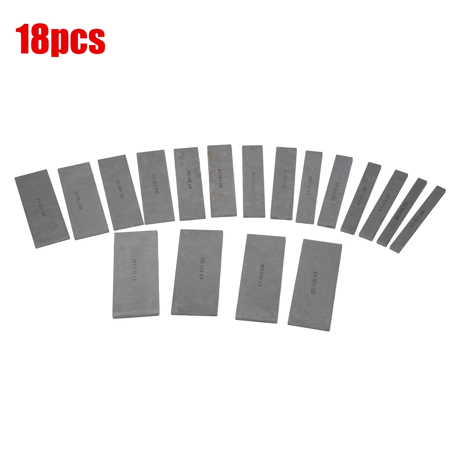 18pcs High Precision Parallel Pad Gauge Block Alloy Steel CNC Milling Pads Set 100mm For Vice Milling Machine Lathe