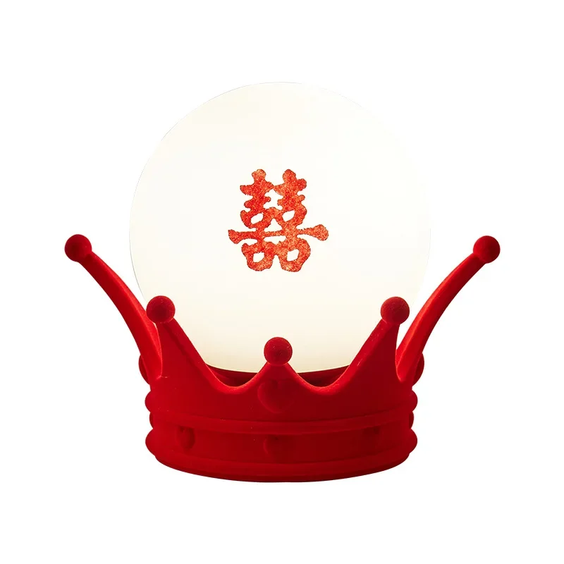 

Wedding table lamp, wedding room, bedroom, red bedside long lamp, dowry, wedding gift for the bride, romantic and practical gift