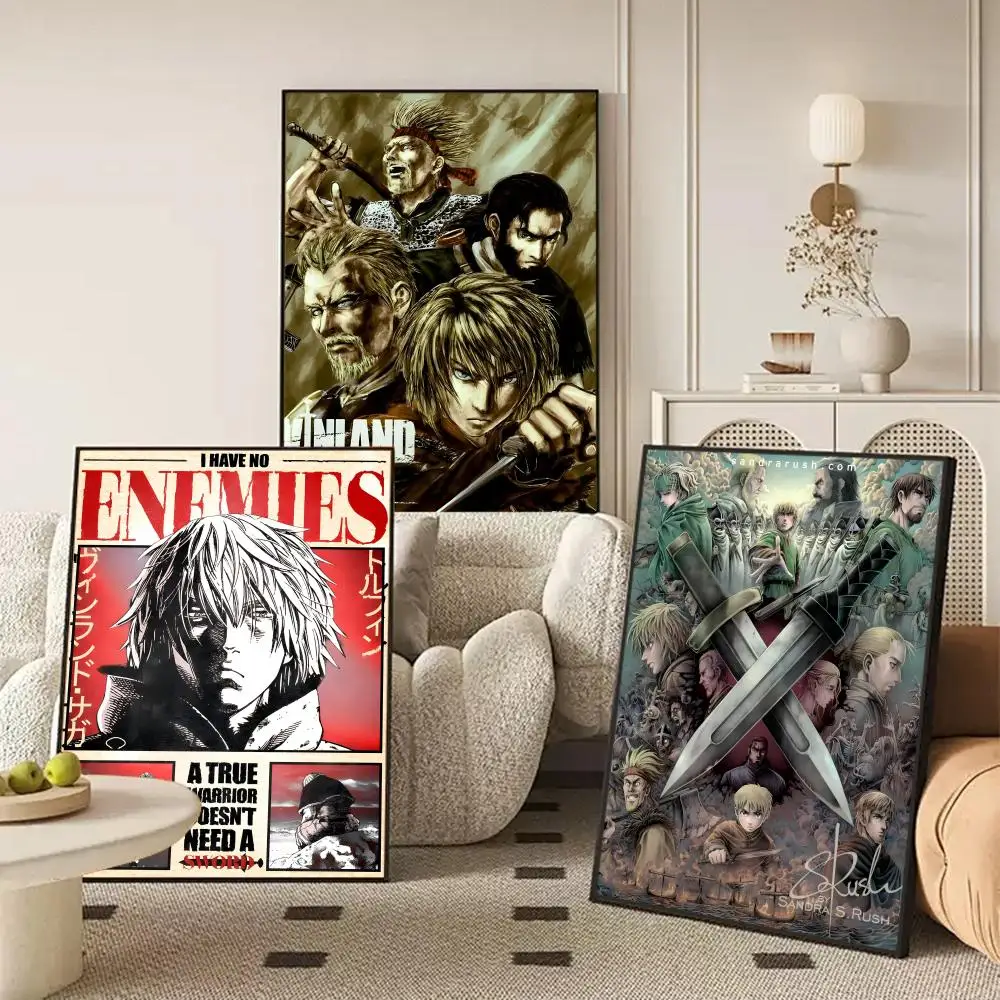 Anime V-Vinland Saga Poster Perfect Sticker Self Adhesive Art Designed for Home Dining Office Spaces