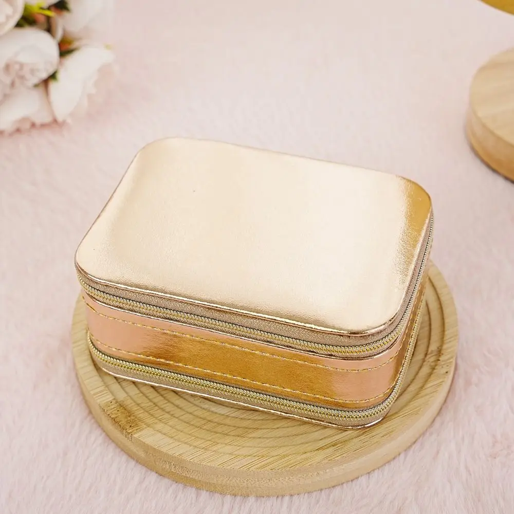 زهرة الكرز مجوهرات التعبئة حقيبة خواتم قلادة سعة كبيرة صندوق عرض المجوهرات بو الجلود المنظم