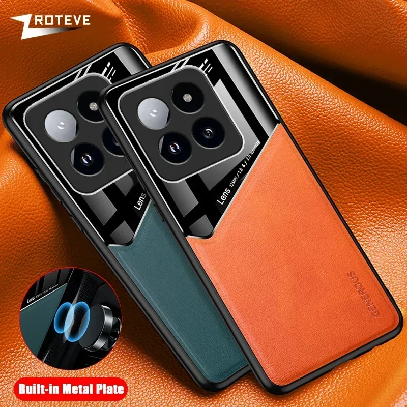 For Xiaomi14T Pro Case Zroteve Leather Texture Soft Frame PC Cover For Xiaomi 14T 14 Ultra Mi 13 13T Xiomi Mi13 Lite Mi14T Cases