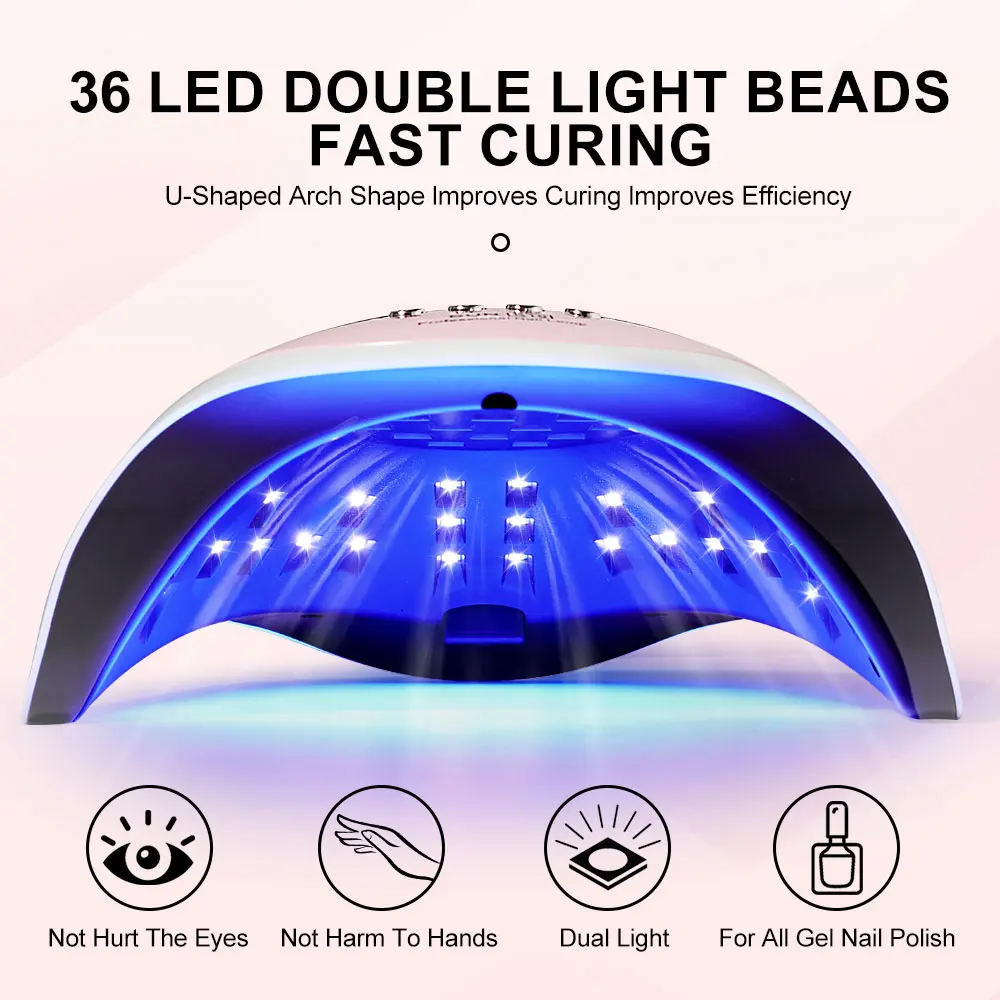 المهنية الأشعة فوق البنفسجية LED مسمار الفن مصباح مجفف مع 4 توقيت وأجهزة استشعار تلقائية LCD مجفف شاشة كبيرة لتجفيف هلام مسمار أدوات الرسم