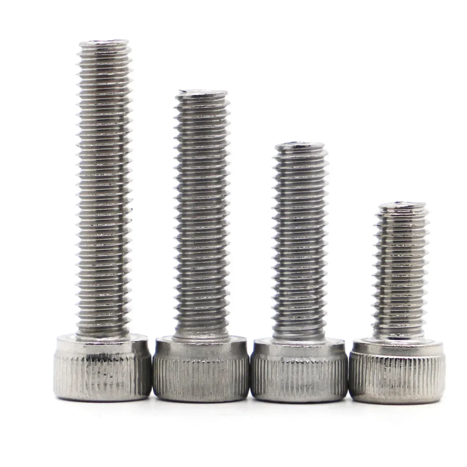 2-50pcs DIN912 304 A2-70 Stainless Steel Hexagon Hex Socket Cap Allen Head Bolt Screw M1.4 M1.6 M2 M2.5 M3 M4 M5 M6 M8 M10