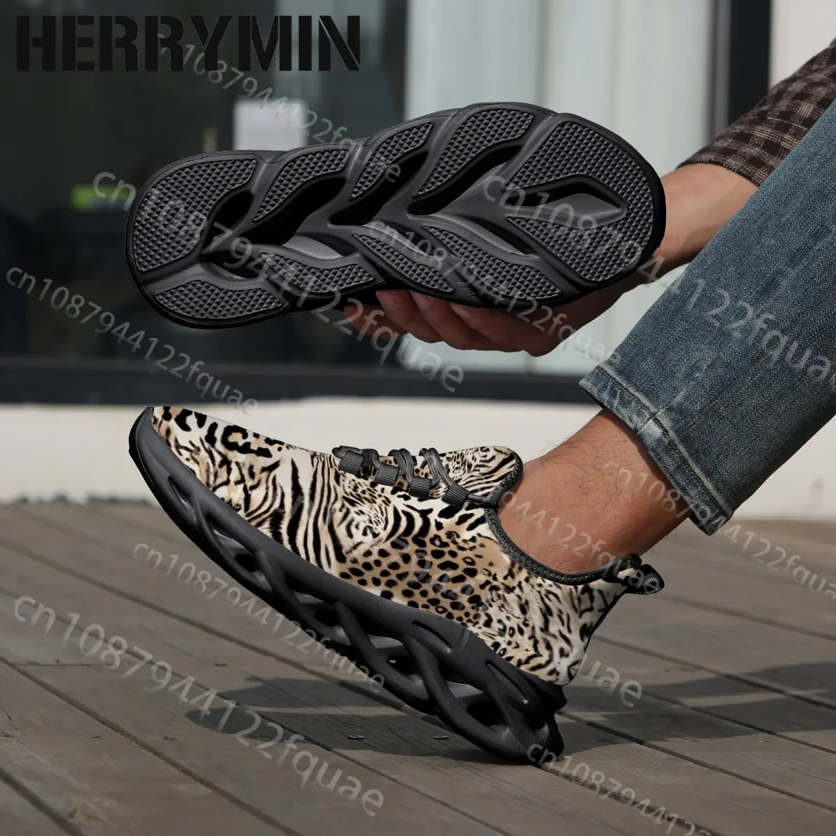 Picture 6: Animal Mix Print Fashion Streetwear Daily Lace Up Teenager Adult Shoes Brown Leopard Striped Zebra Graphic Sneakers Unisex