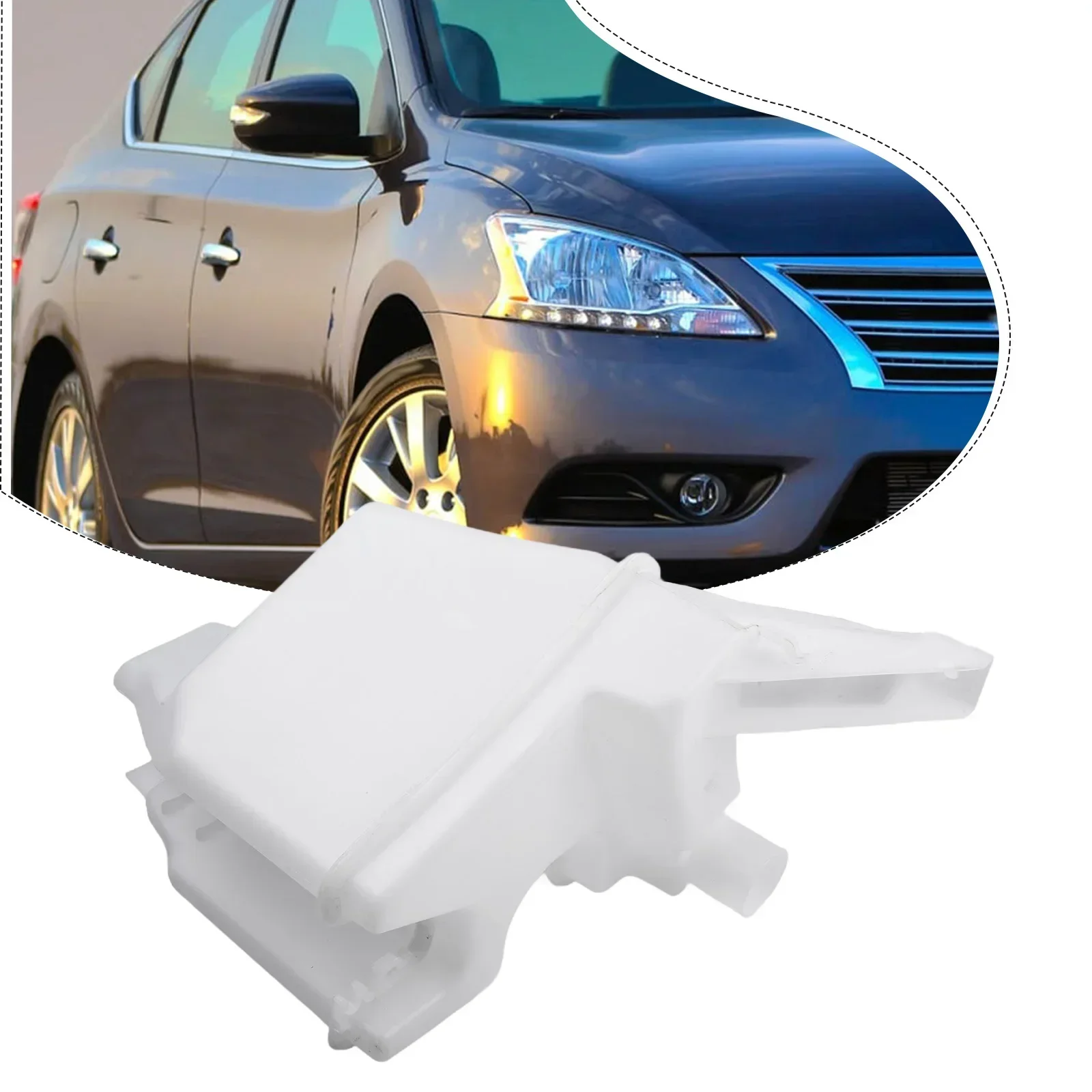 Car Windshield Tank Washer Fluid Reservoir For Nissan For Sentra 16-19 28910-3SH0A Plastic Windshield Expansion Tank White