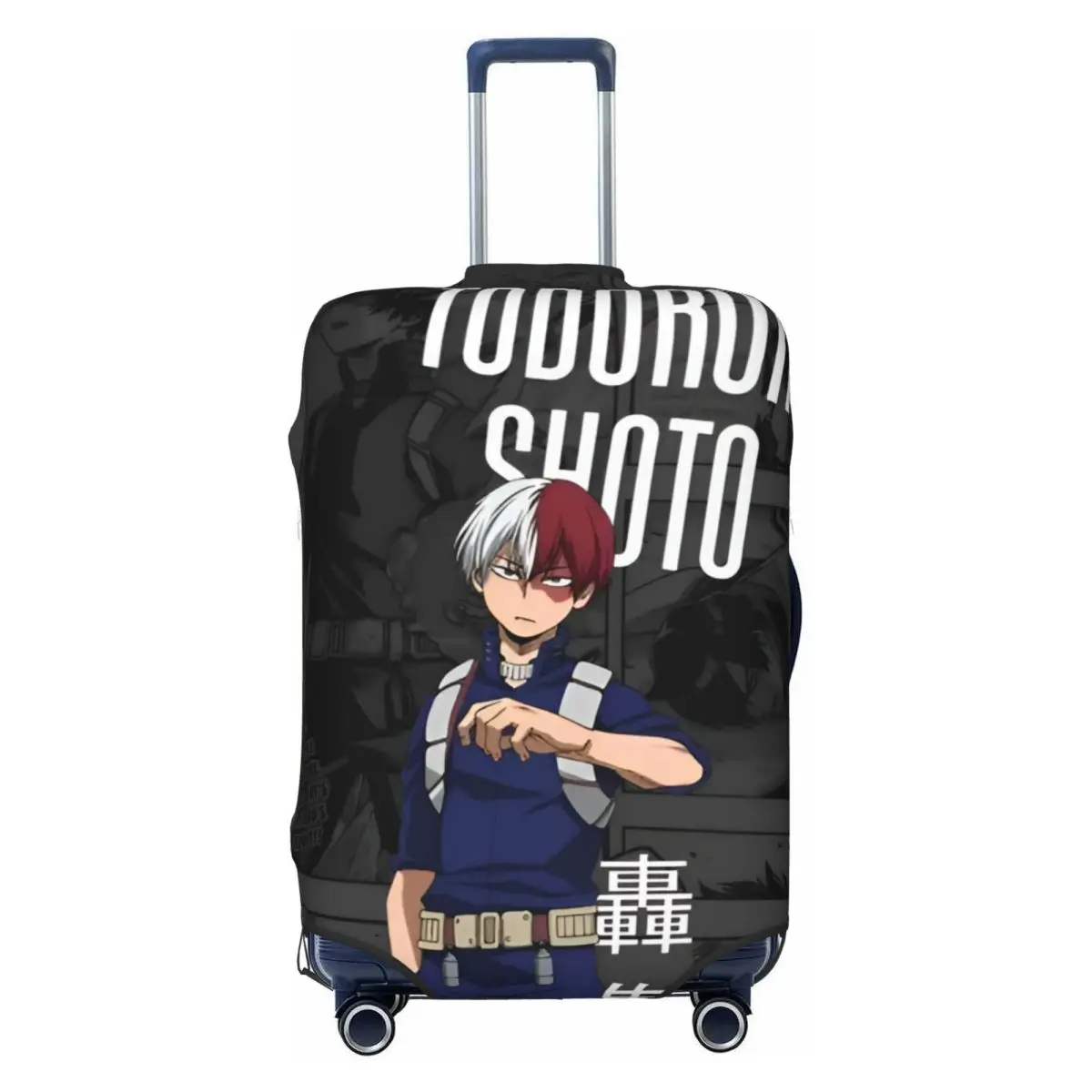 

My H-Heros Academias Travel Luggage Cover Elastic Manga Katsuki Bakugo Midoriyas Izukus Suitcase Cover Protector Fit 18-32 Inch