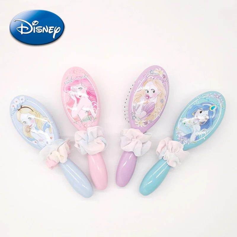 Disney Princess Air Cushion Massage Combs Ariel Jasmine Cartoon Figure Hair Rope Hair Brush Hairdressing Tool Children Girl Gift