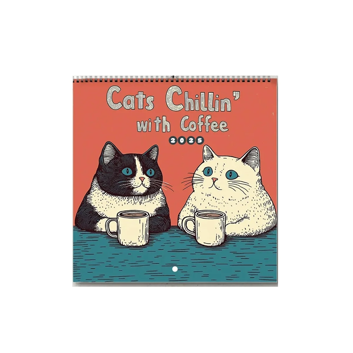 2025 Cat Calendar - Cats ' with Coffee 2025 Cats ' with Coffee Calendar for Home Calendar