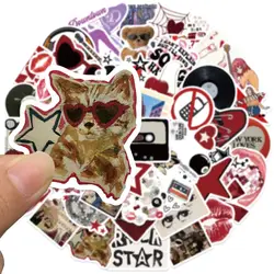 10/50PCS Cute Downtown Y2K Girls Graffiti Stickers Trend Aesthetic Decals DIY Notebook Skateboard Bike Guitar Waterproof Sticker