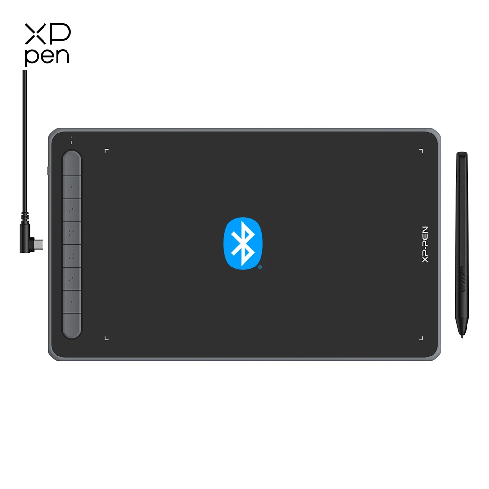 XPPen Deco M/ MW tabletas de dibujo digitales inalámbricas tableta gráfica de 8*5 pulgadas Bluetooth V5.0 compatible con inclinación Windows Mac