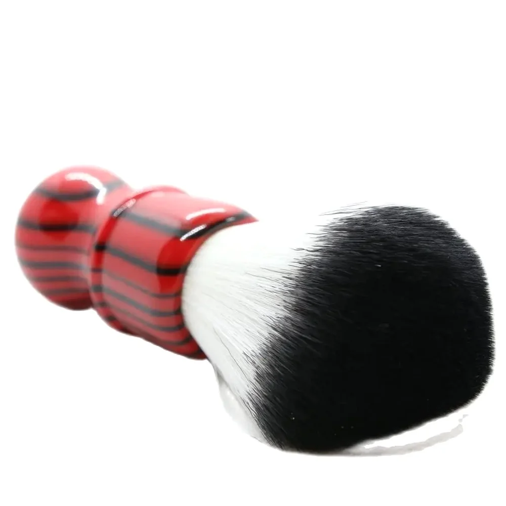 Yaqi Shaving Brush Evil Zebra 26mm Knot Wet Shaving BrushCollectibles Black and Red Handle Synthetic Hair Gift For Boyfriend
