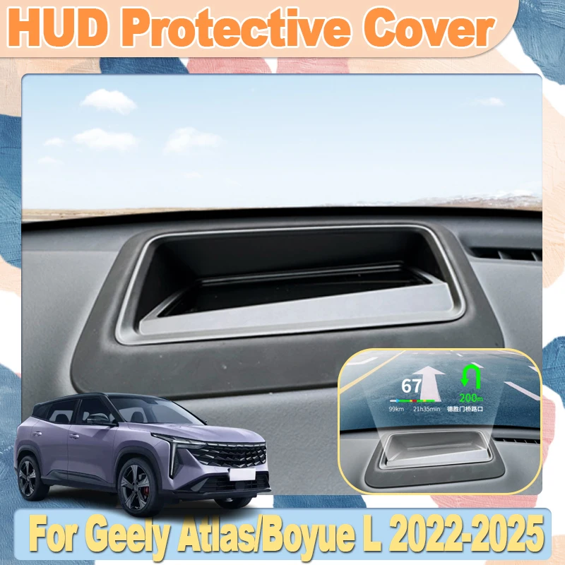 

Для Geely Boyue L Atlas FX11 2022 2023 2024 2025 автомобильный HUD-дисплей защитный чехол для головного дисплея автомобиля неотражающий экран