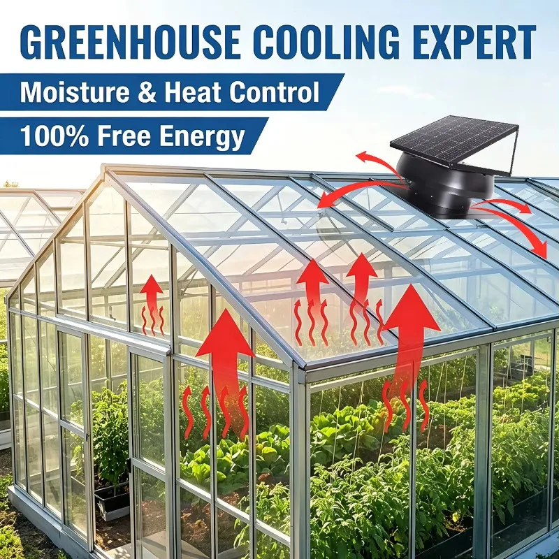 industrial roof exhaust fan, energy efficient ventilation fan, suitable for greenhouses and poultry farms, solar fan