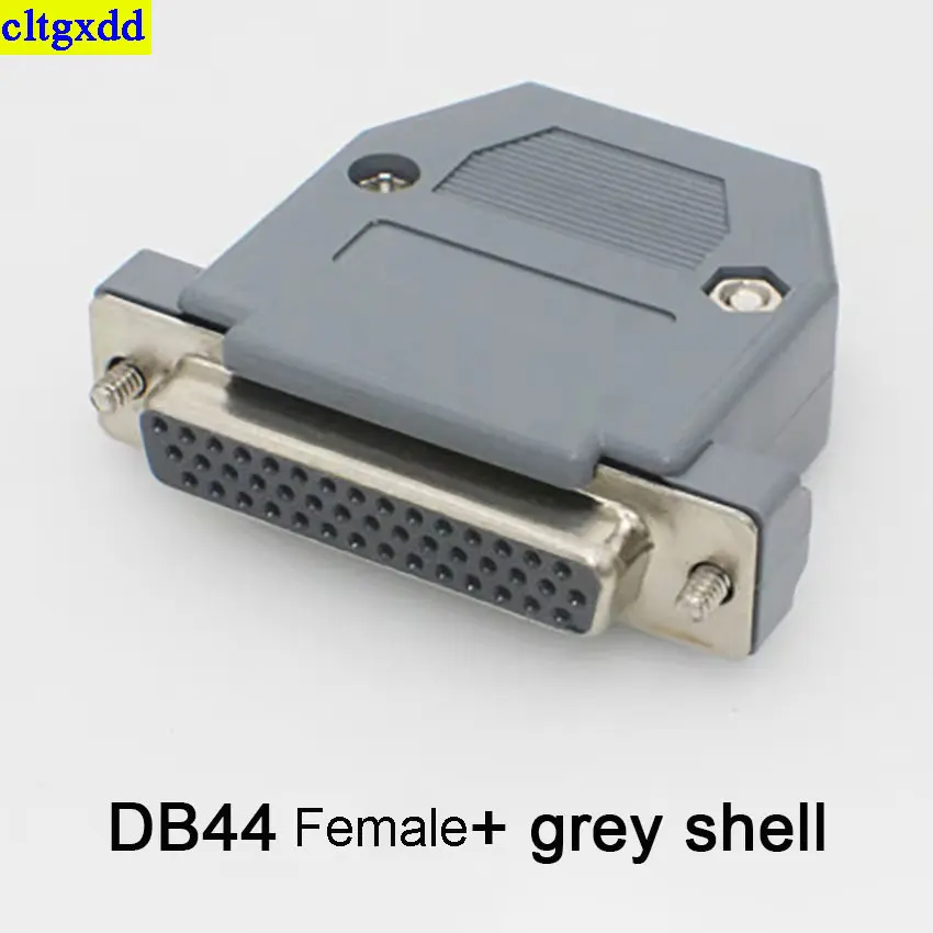 Cltgxdd-金メッキのオスおよびメスソケット、3列44ピンシリアルポート、はんだ付けプラグアダプター、黒とグレー、db44、1個