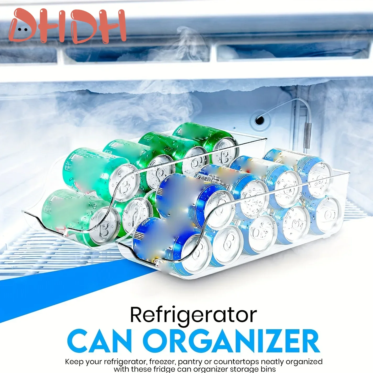 

Контейнер для хранения в холодильнике, органайзер для кухни, корзина для банок и пивных бутылок, контейнеры для хранения, органайзер для кладовой