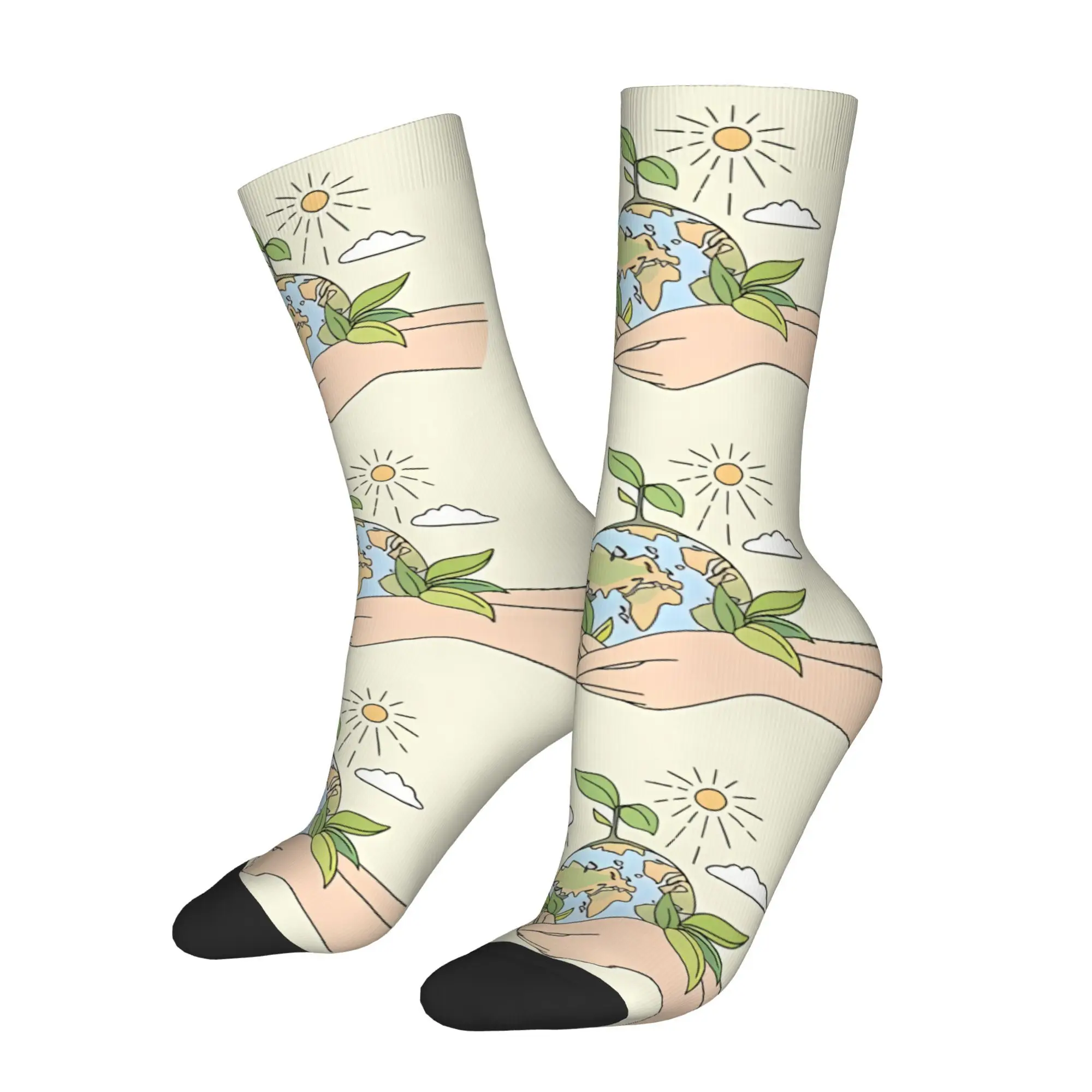 

Environmental Protection Socks Male Mens Women Spring Stockings Printed