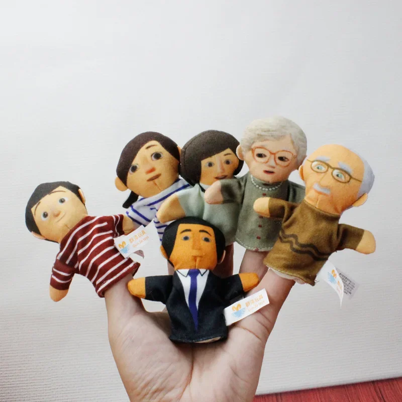 Puppets Children'S Hand Puppet Stuffed Toys Finger Puppets Soft Toy Plush Toys Hand Puppets Children Seeds Family Member Puppet