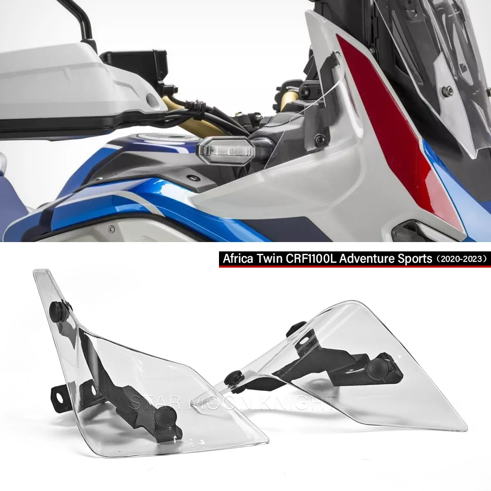 For Honda CRF 1100 L CRF1100L Africa Twin Adventure Sports 2020-2023 2022 Side Windshield Windscreen Handshield Wind Deflector