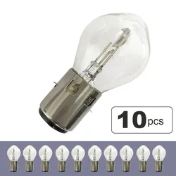 10pcs Motorcycle Headlight Bulb12V 35/35W BA20D for 50-150cc CG125 ATV Quad Chinese Scooter Motorbike Lamp Ba20d S2 Standard