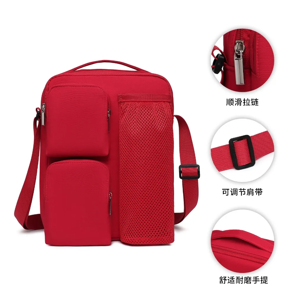 Wear-resistant Oxford cloth large capacity lightweight women shoulder bag water bottle storage position waterproof diagonal bag