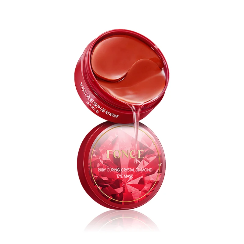 60 قطعة من قناع العين المرطب من FONCE Ruby، متوفر للرجال والنساء، مرطب، سهل الامتصاص