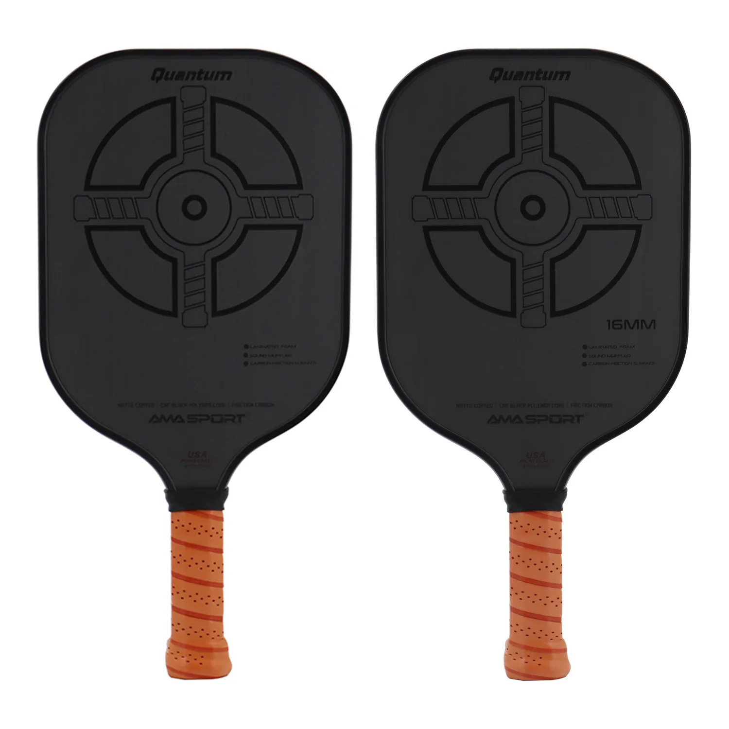 

AMASPORT Pickleball Paddle USAPA Approved Lightweight Carbon Friction Textured Surface with High Grit & Spin Pickleball Rackets