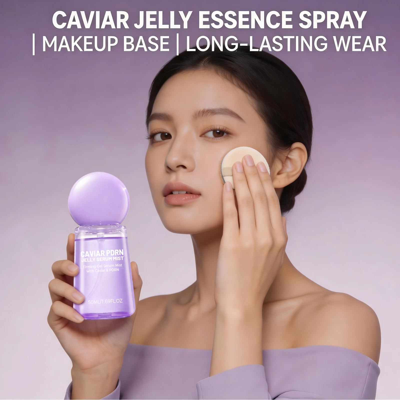 Caviar Face Serum Firming Hydrating Pdrn Jelly Serum Mist Improve Dullness Brightening Essence Spray Moisturizing Before Makeup