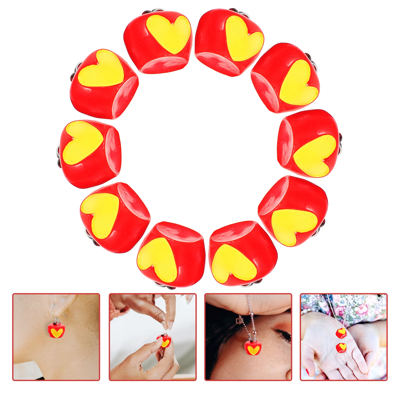 

10pcs Halloween Apples Diy Pendant Charm Bracelet Keychain Necklace Jewelry Making Accessories Mini Apple Pendants Crafts Charms