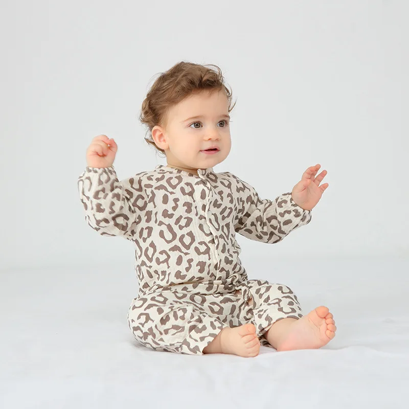 

Spring/Summer Baby Romper - Pure Cotton Gauze Newborn Clothes, Breathable Homewear & Pajamas