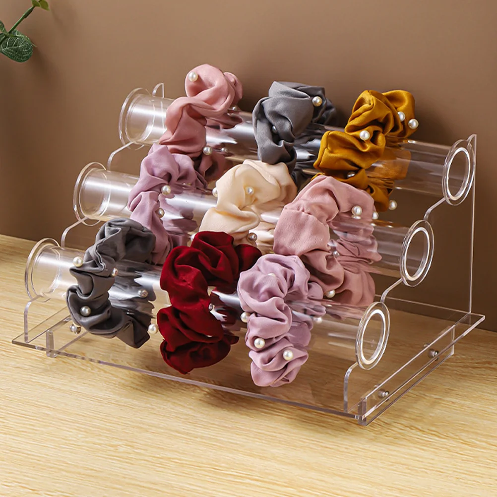 

Bracelet Hair Tie Display Stand Bangle Desktop Storage Box Jewelry Acrylic Rack