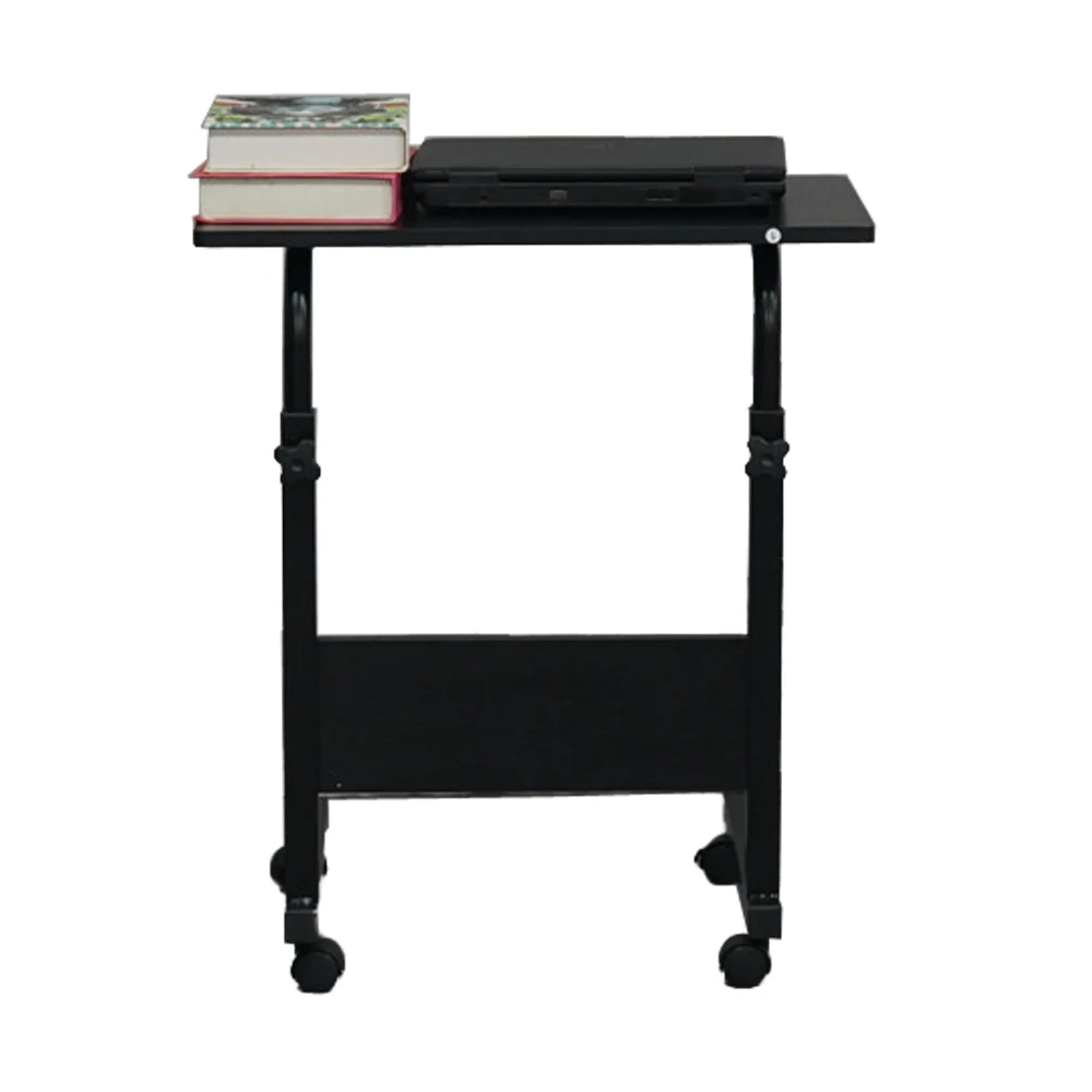 Removable Steel Side Table With Baffle Black Small, Stylish And Practical Solid Structure, Good Workmanship