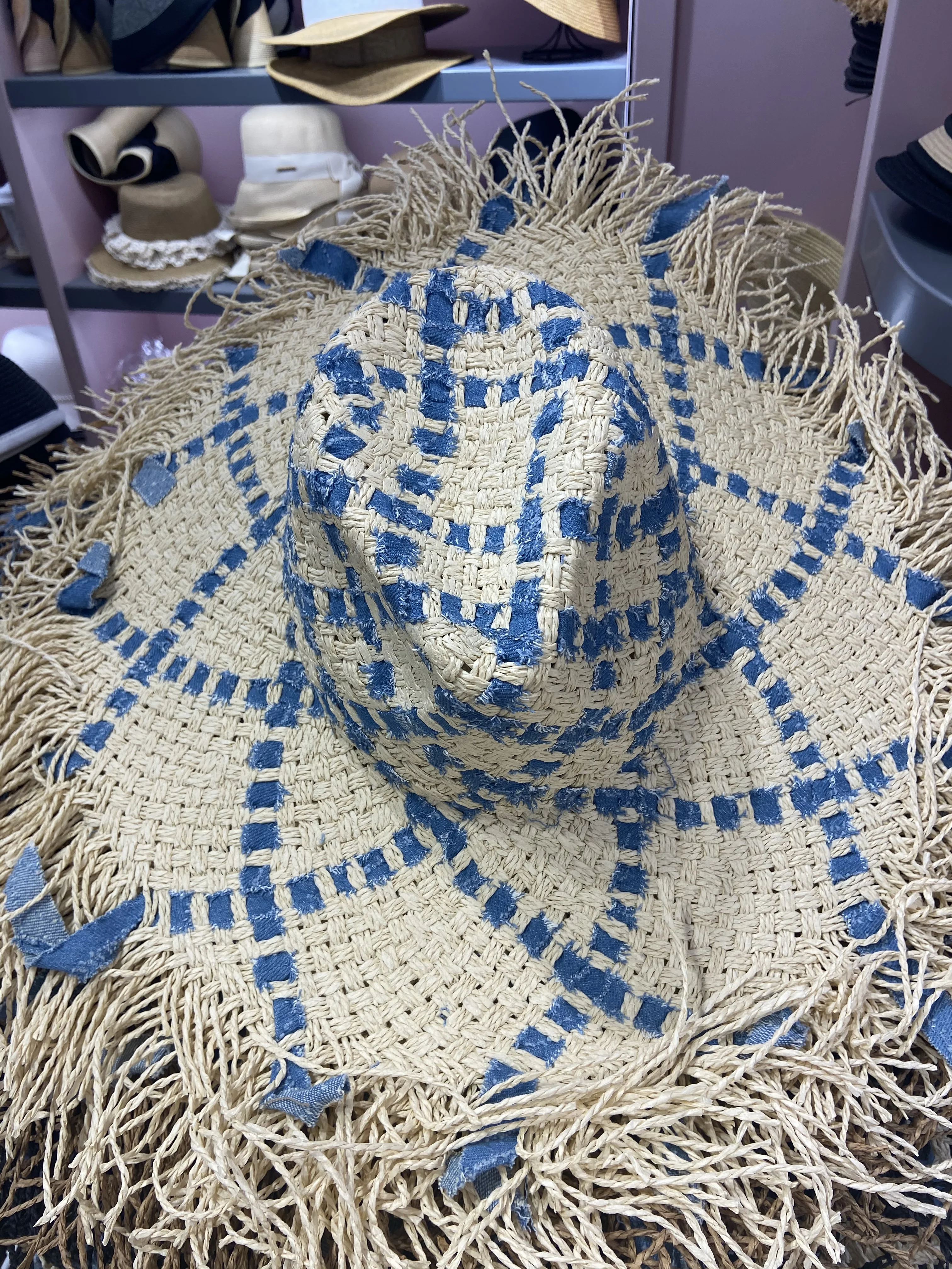 Natural Lafite Hat Women Summer Hand Woven Straw Hat Gilrs Holiday Sun Hat Wide Brim Sun Hat Floppy Panama Travel Beach Hat