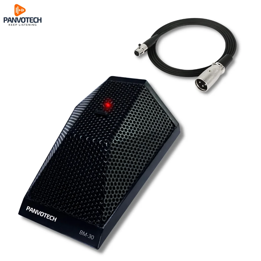 Panvotech Omnidirectional Condenser XLR Boundary Microphone with Switch