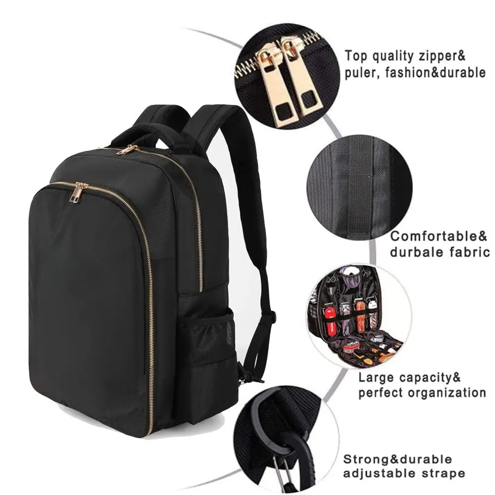 Barber Supplies Rucksack Tragbare Clippers Organizer Friseur Werkzeuge Tasche Große Kapazität Reisetasche Salon Lagerung Schultern Tasche – Detail 2