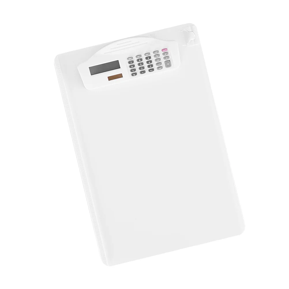 A4 Clipboard Plastic Writing Board Calculator Built-In Document Folder Clipboards For Office School Stationery