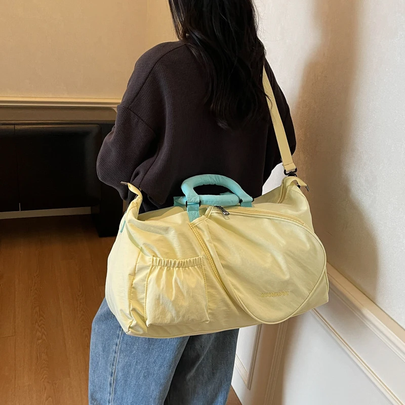 Women 36-55L Badminton Racquet Bag Dry Wet Separation Handheld Crossbody Shoulder Bags Large Capacity Lightweight Travel Bags