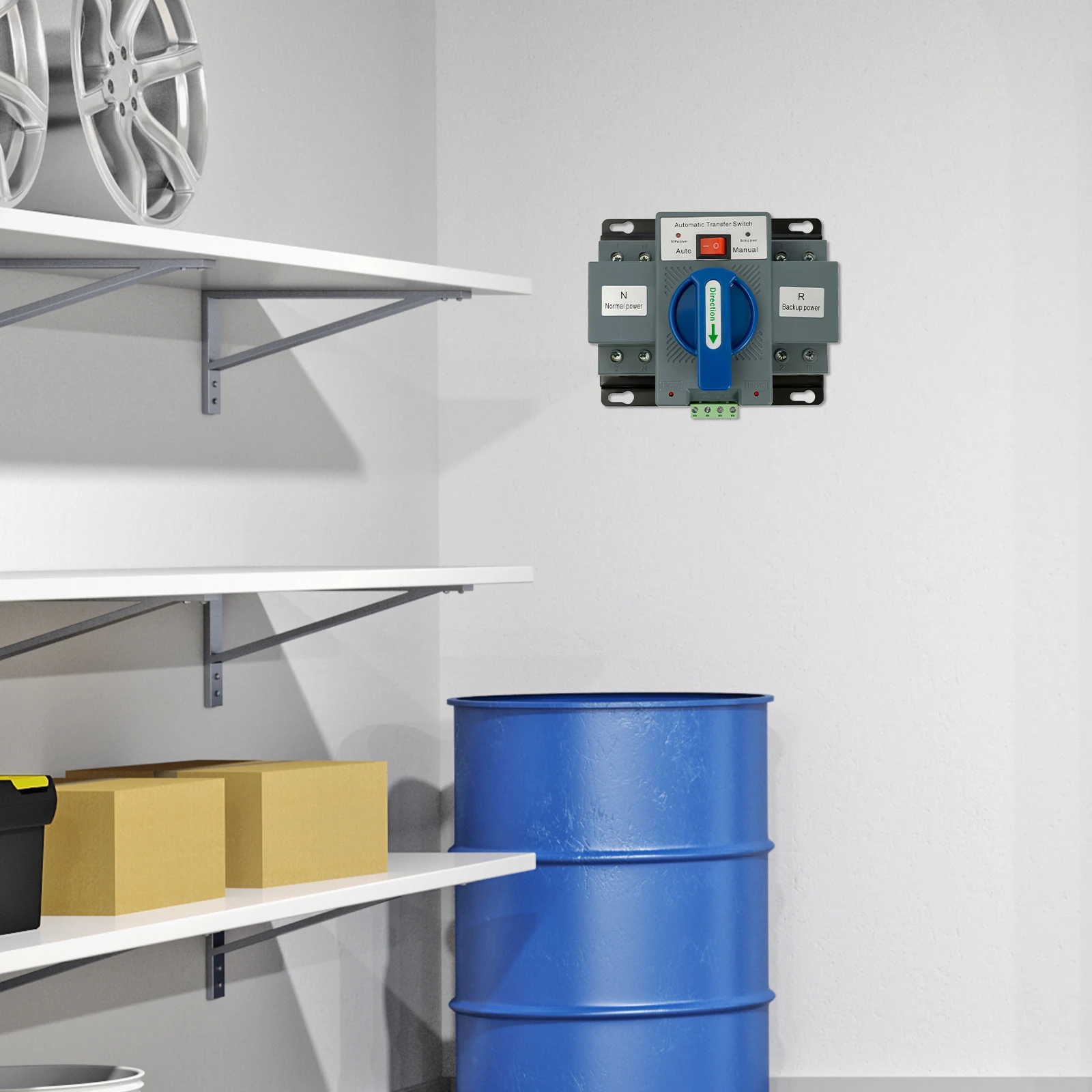 

Автоматический резервный переключатель двойного питания 2P 63A, обеспечивающий обычный источник питания для наблюдения лифта, пожаротушения, офисного здания