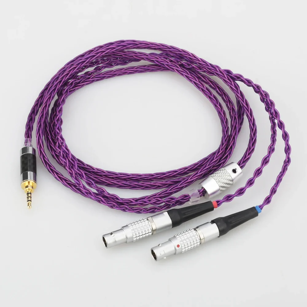 Audiocrast HIFI 8 Cores 7N OCC Silver Plated Headphones Replacement Cable Upgrade Cable for Focal Utopia ELEAR Headphones