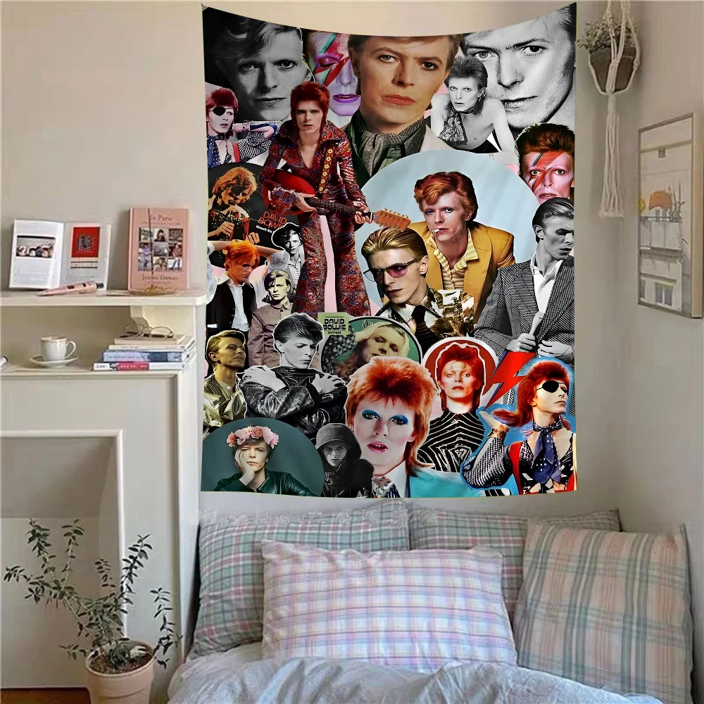 

British Rock Singer David_B-Bowie Printed Large Wall Tapestry Hanging Tarot Hippie Wall Rugs Dorm Home Decor