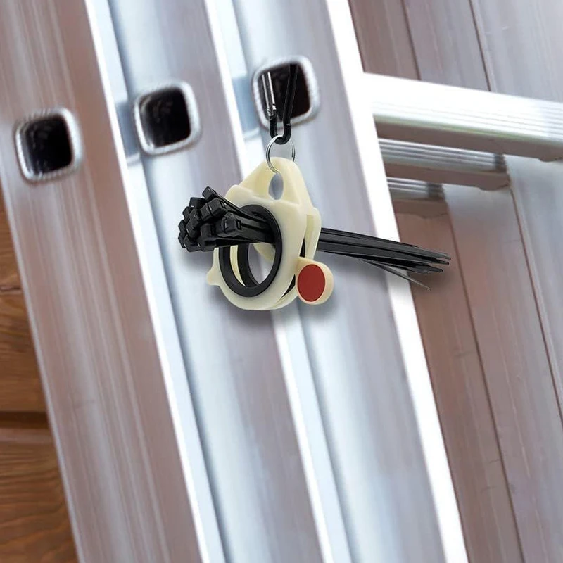 Organizzatore di fascette con cerniera portatile portacavi in plastica leggera senza rifiuti non necessari e uso semplice-organizzatore di fascette riutilizzabili