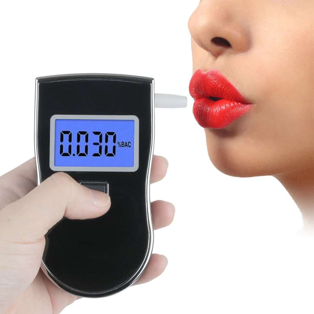 

Drunk Driving Analyzer Digital Breath Alcohol Tester LCD Screen Car Breathalyzer Alcohol Meter Wine Alcohol Test Portable